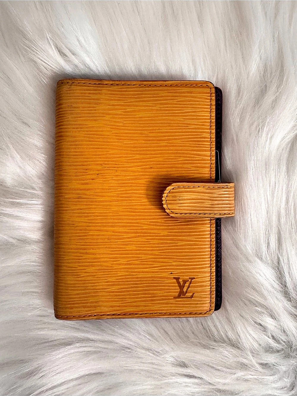 Louis Vuitton Epi Agenda PM Planner Tassil Yellow & Purple